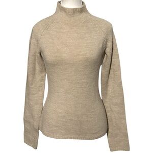 Ann Taylor Loft Creamy Beige Women's Mockneck Sweater XS